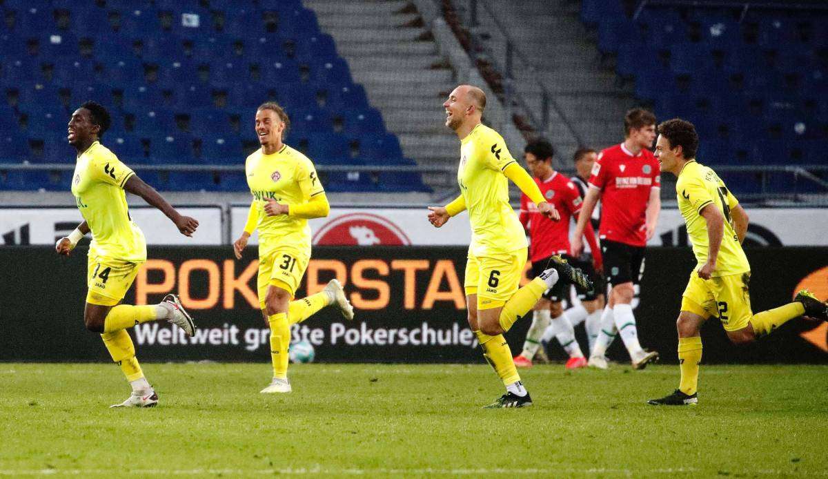 Die Würzburger Kickers haben in Hannover gewonnen.