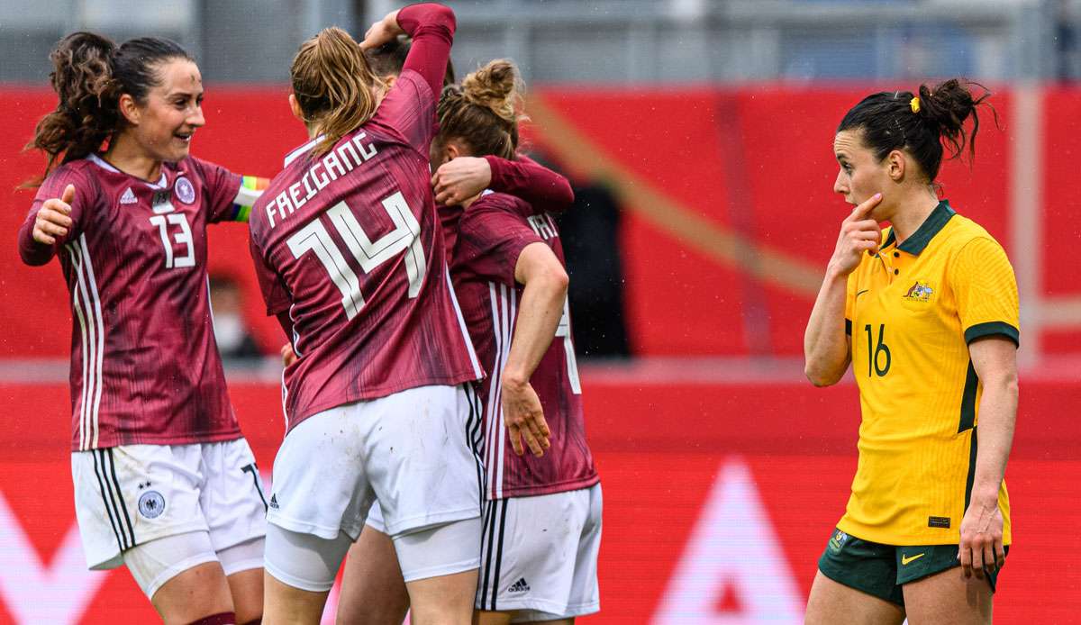 Trotz Corona-Schock haben die deutschen Fußballerinnen ihren Härtetest gegen die "Matildas" aus Australien mit Bravour bestanden.