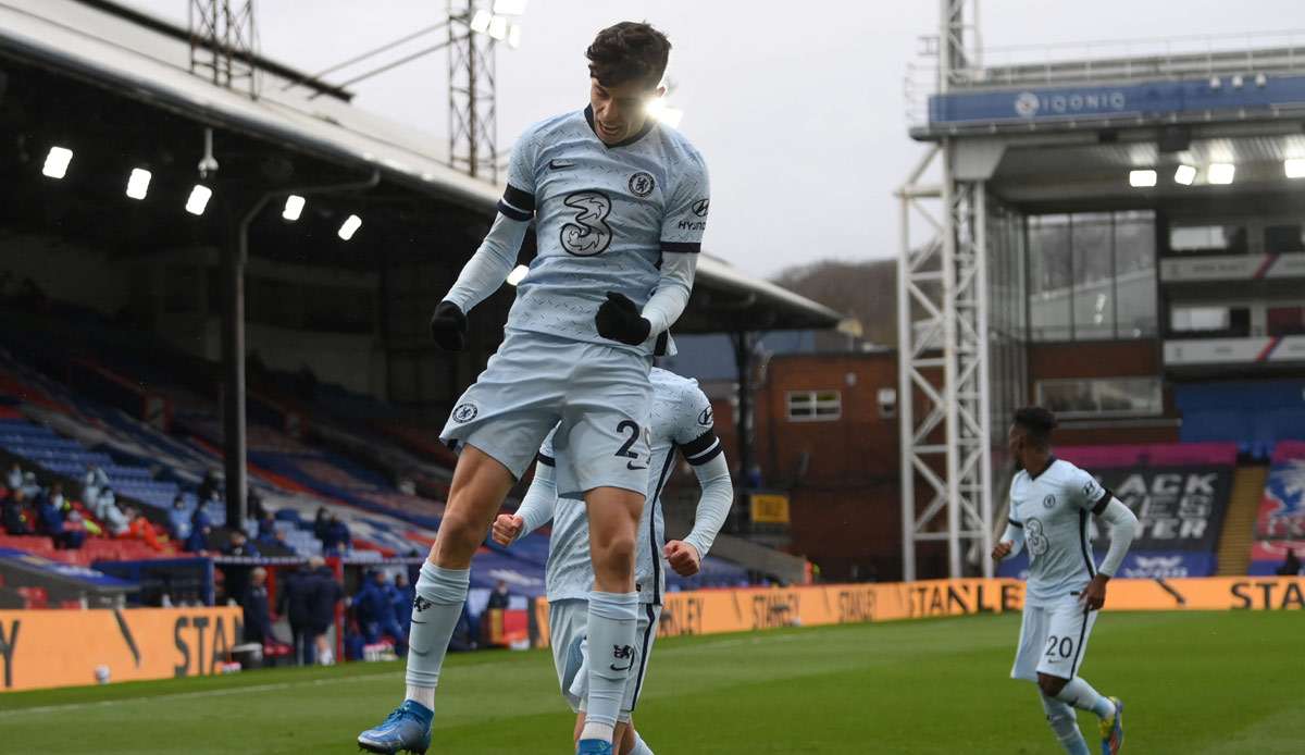 Kai Havertz erzielte das Führungstor für den FC Chelsea gegen Crystal Palace.