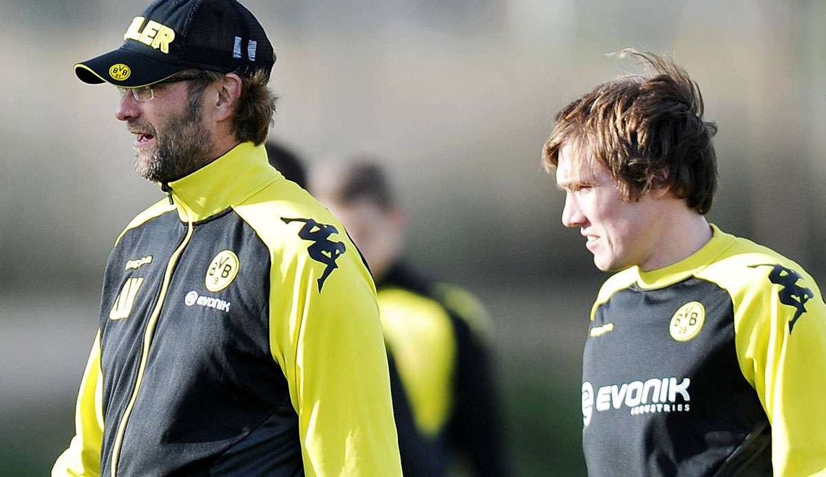 Hannes Wolf (r.) und Jürgen Klopp anno 2012 beim BVB. Wolf war damals für die B-Jugend verantwortlich, mit der er zweimal Deutscher Meister wurde.