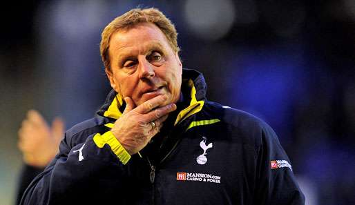 Harry Redknapp ist seit Oktober 2008 Trainer von Tottenham Hotspur