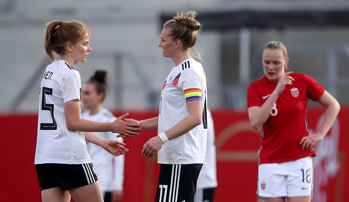 Härtetest bestanden, Aufwärtstrend bestätigt: Die verjüngten DFB-Frauen gewinnen den Länderspiel-Klassiker gegen Norwegen nach wackliger Anfangsphase mit 3:1.