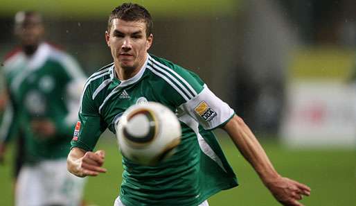 Edin Dzeko wechselte 2007 für vier Millionen Euro zum VfL Wolfsburg