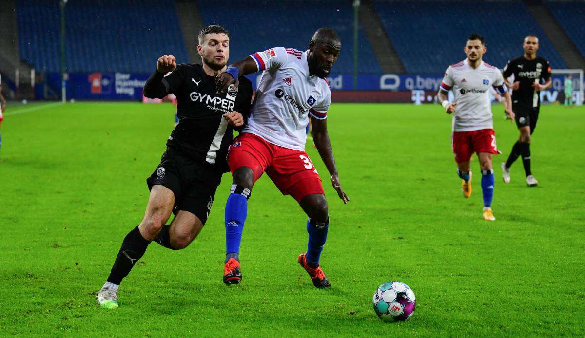 In der Hinrunde gewann der HSV mit 4:0 gegen den SV Sandhausen.