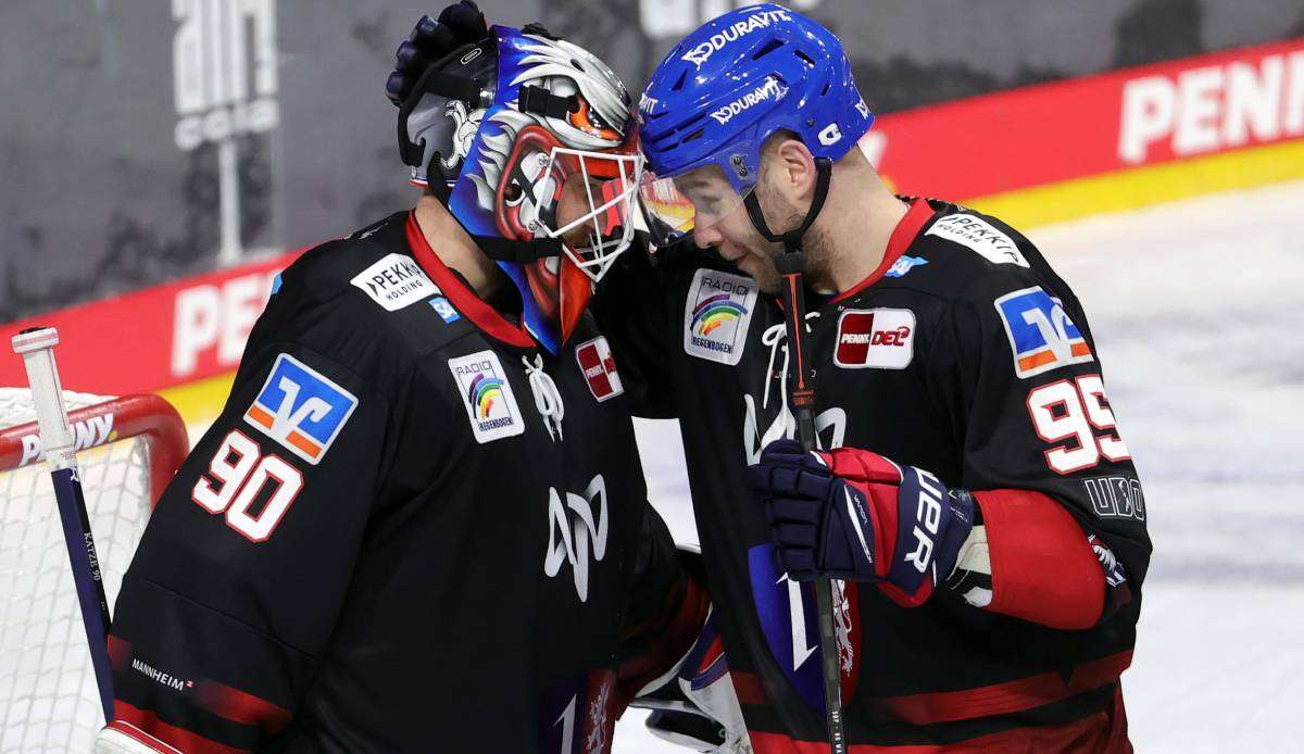 Die Adler Mannheim wollen das Halbfinale erreichen.