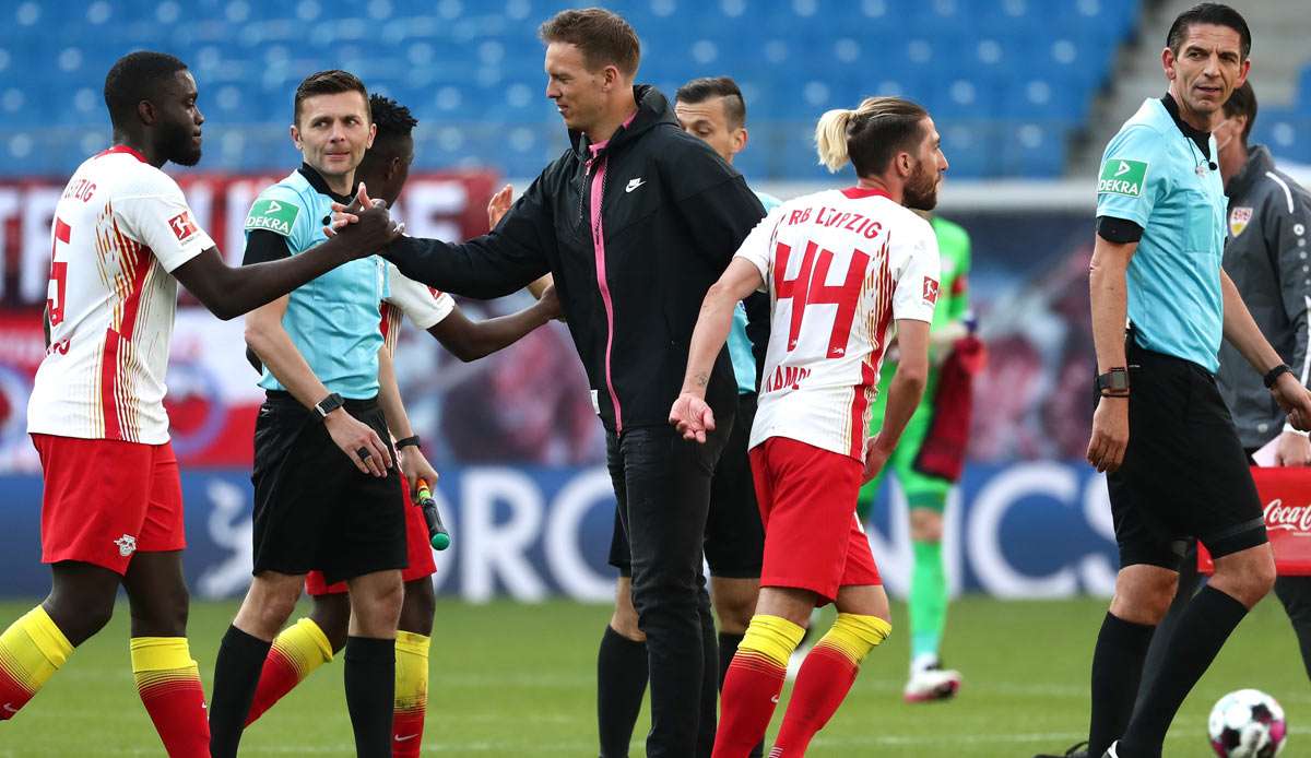 Nach dem 2:0 gegen Stuttgart ist Julian Nagelsmann und RB Leipzig die Champions League praktisch nicht mehr zu nehmen.