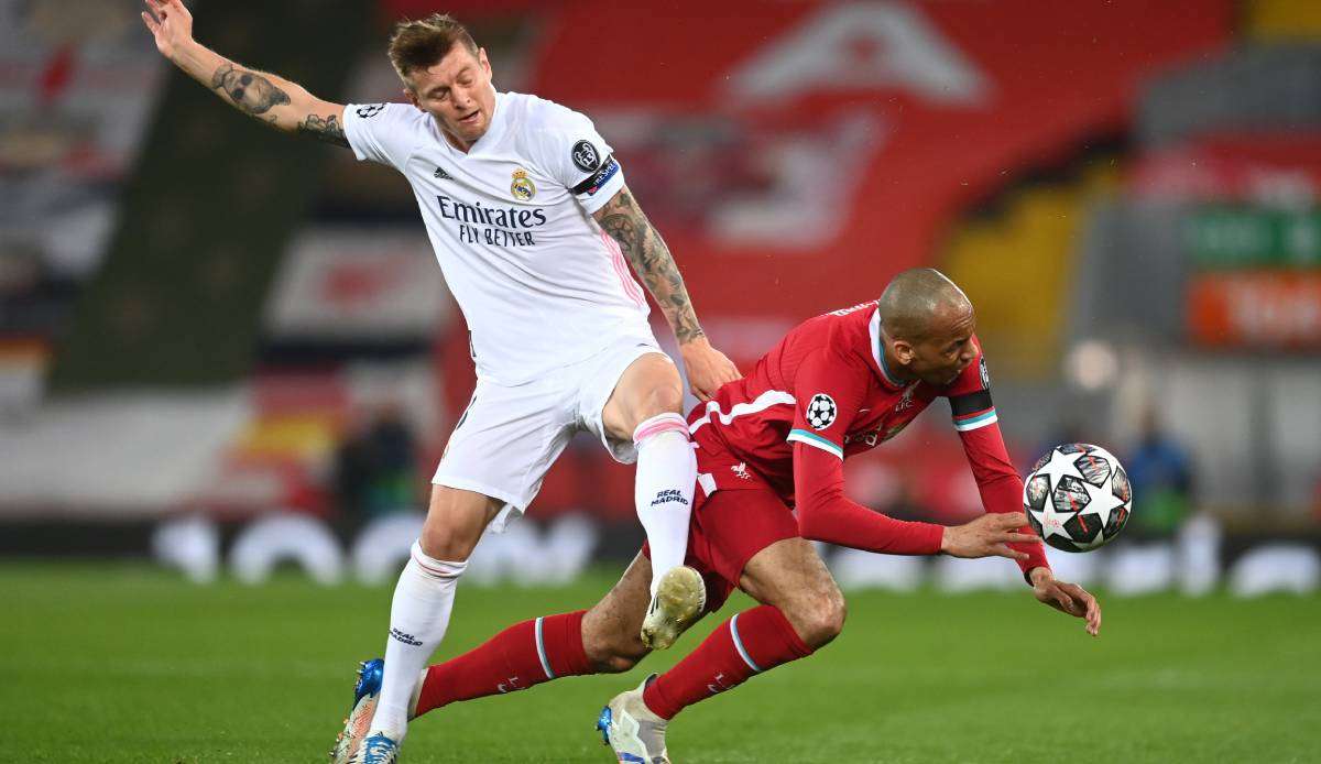 Toni Kroos (l.) schaltete im Viertelfinale mit Real Madrid den FC Liverpool aus.