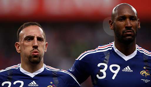 Franck Ribery (l.) wurde in der Halbzeit, Nicolas Anelka in der 63. Minute ausgewechselt