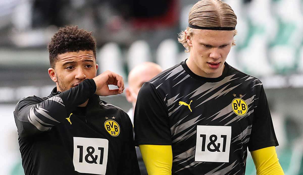 Der eine darf gehen, der andere muss bleiben: Erling Haaland und Jadon Sancho mit ungleichen Voraussetzungen im Transfersommer.