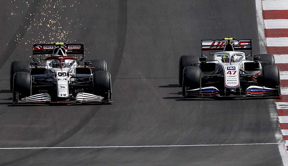 Mick Schumacher kämpfte in Portimao mit Fahrern anderer Teams.