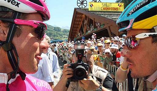 Patrik Sinkewitz (l.) gewann 2004 die Deutschland Tour