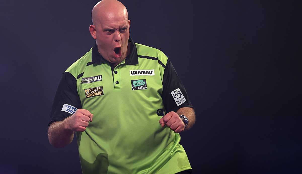 Wieder da, wo er hingehört: Michael van Gerwen grüßt in der Premier League von der Spitze.