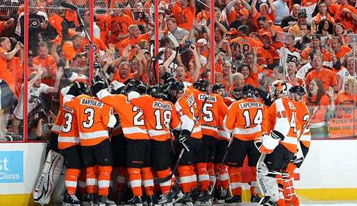 Die Flyers verbesserten mit ihrem Overtime-Sieg ihre Heim-Bilanz in den Playoffs auf 8-1