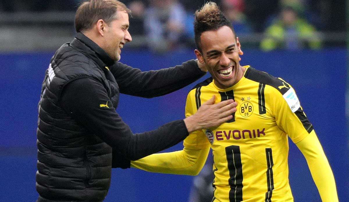 Thomas Tuchel trainierte Pierre-Emerick Aubameyang beim BVB.