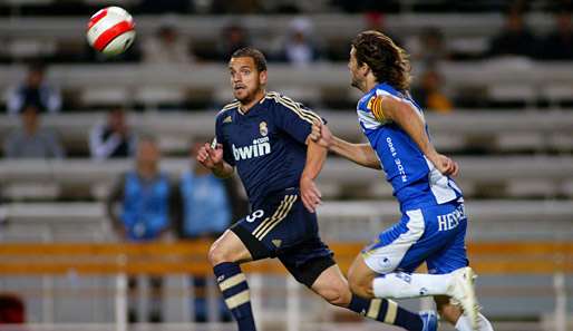 Roberto Soldado (l.) spielte bis 2007 bei Real Madrid