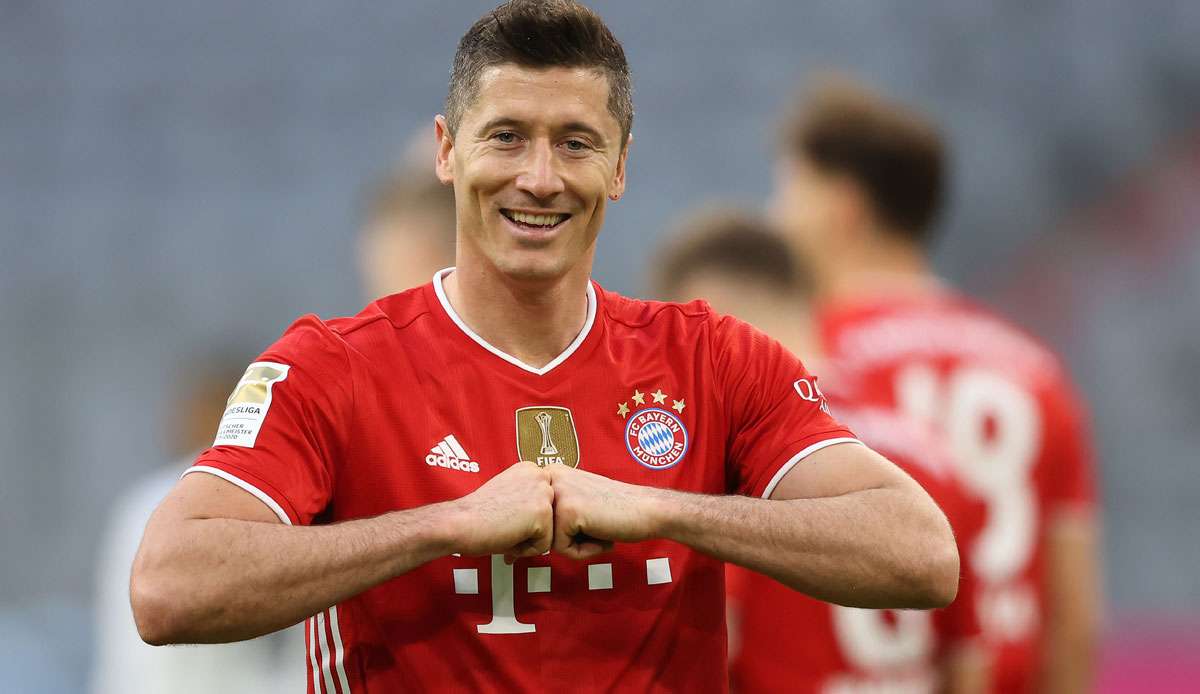 Robert Lewandowski braucht noch ein Saisontor für den neuen Bundesliga-Rekord.