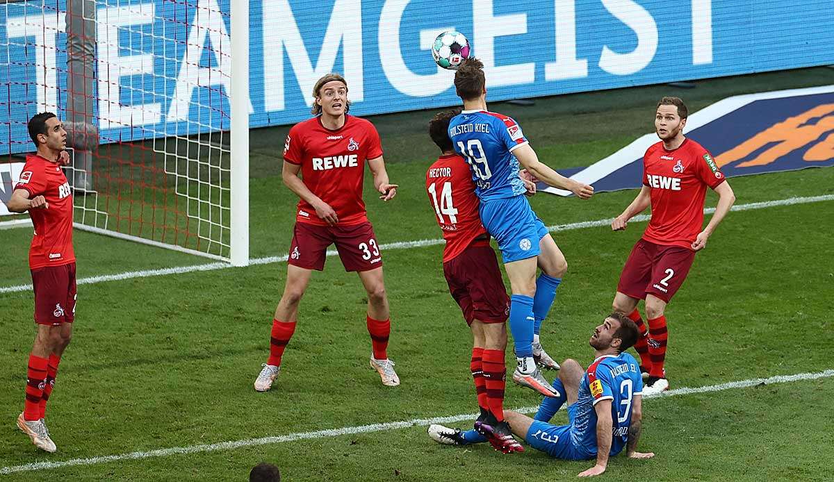 Joker Lorenz köpfte Holstein Kiel zum Sieg beim 1. FC Köln.