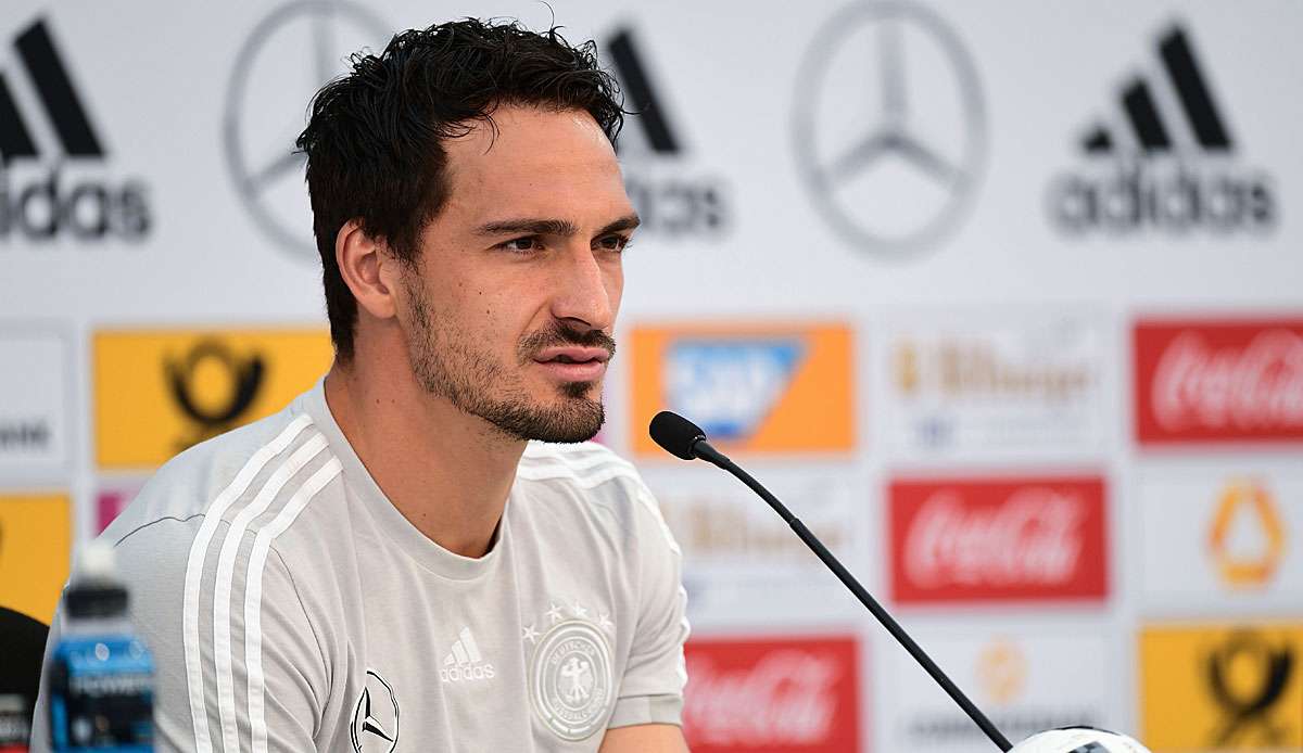 Mats Hummels nimmt heute an der Pressekonferenz des DFB teil.