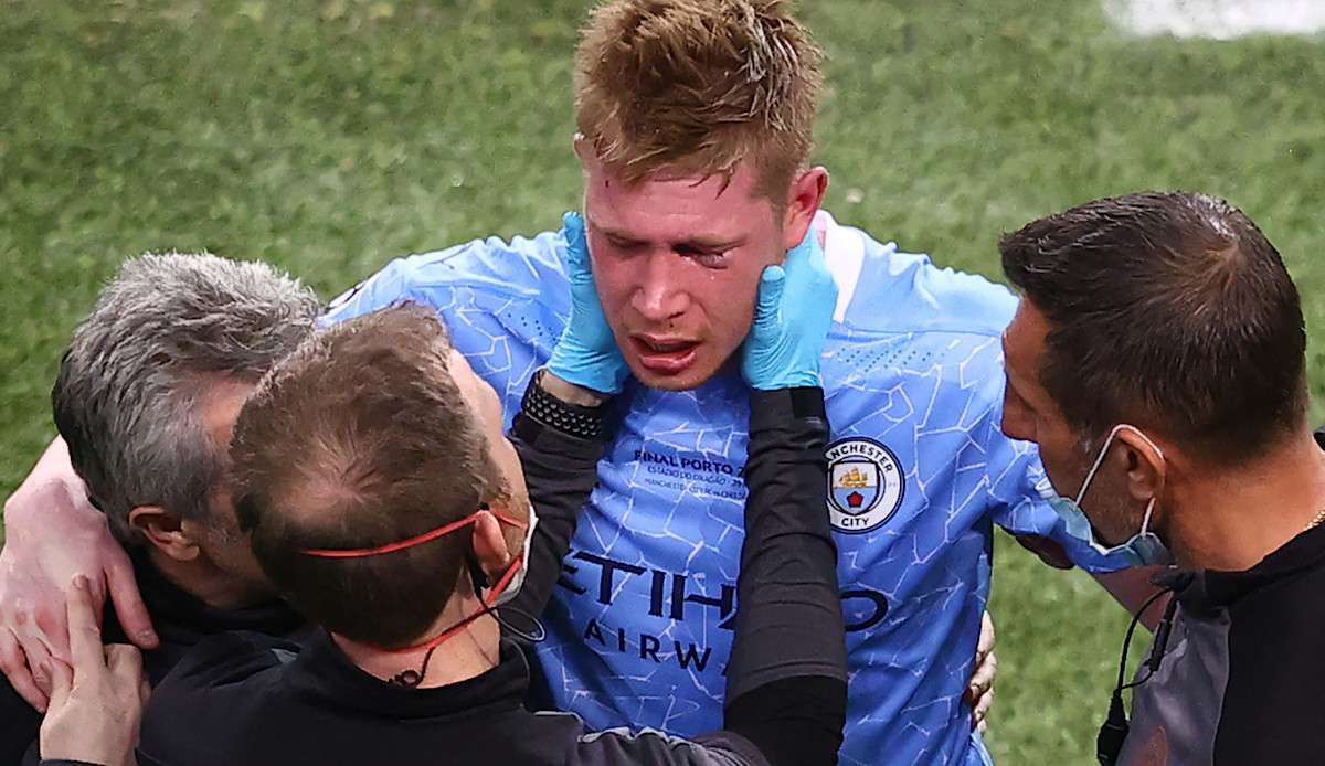 Kevin De Bruyne wird nach seiner Gesichtsverletzung im Champions-League-Finale nicht rechtzeitig zum EM-Auftakt fit.