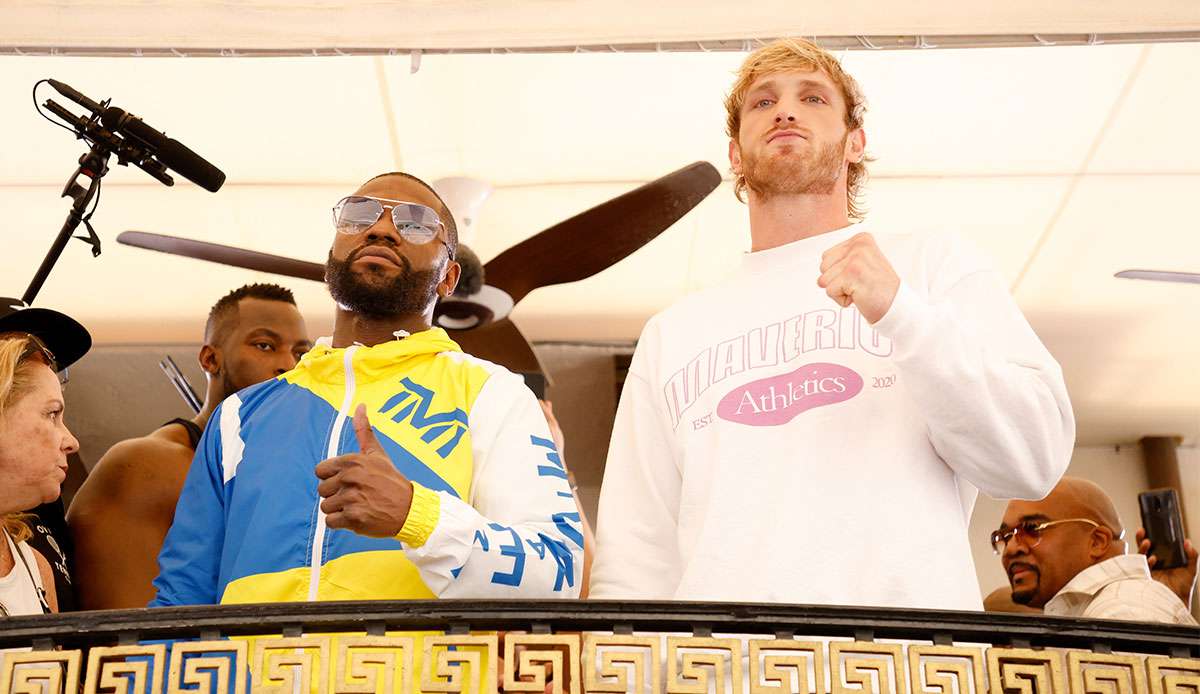 Floyd Mayweather trifft heute auf Logan Paul.