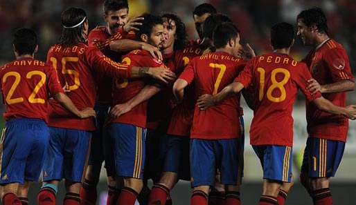 Allen Grund zum jubeln: Spanien fegt Polen mit 6:0 vom Platz