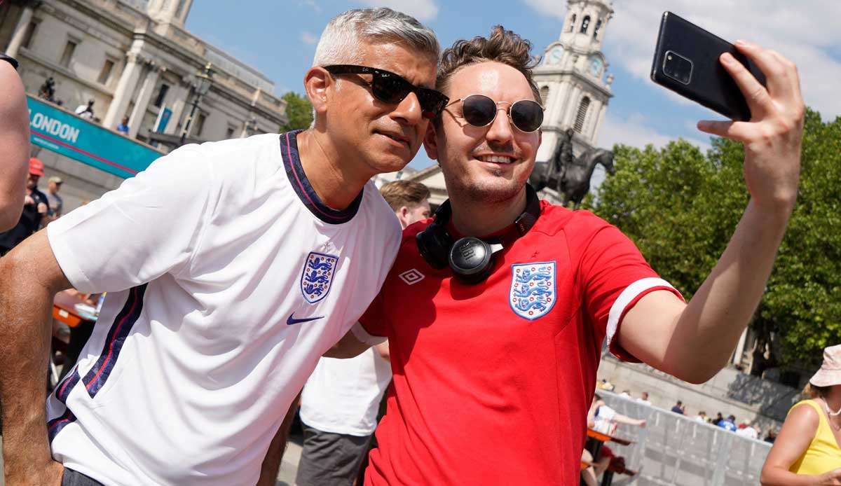 Sadiq Khan (l.) sorgt sich wegen der Delta-Variante.