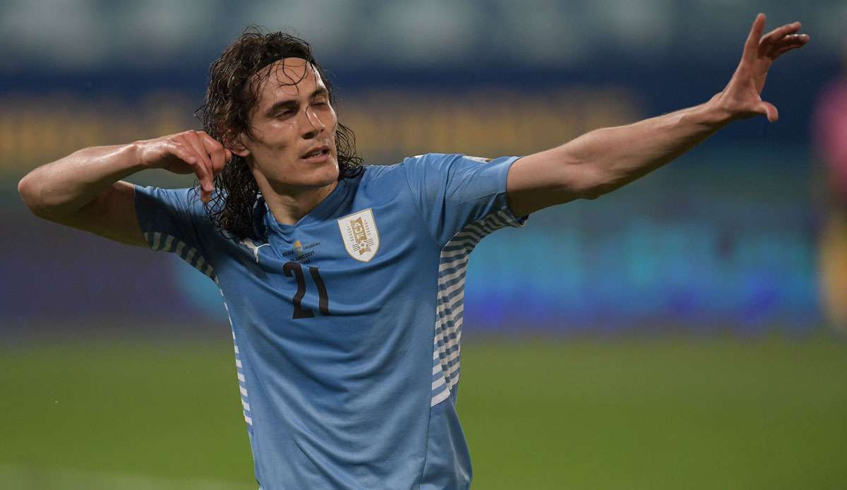 Edinson Cavani erzielte einen Treffer beim Sieg Uruguays.