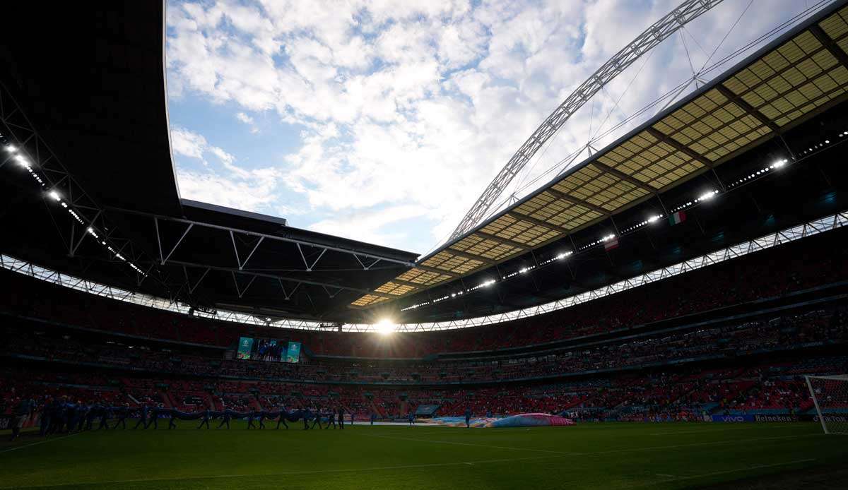 Das Finale zwischen Italien und England findet im Wembley Stadium statt.