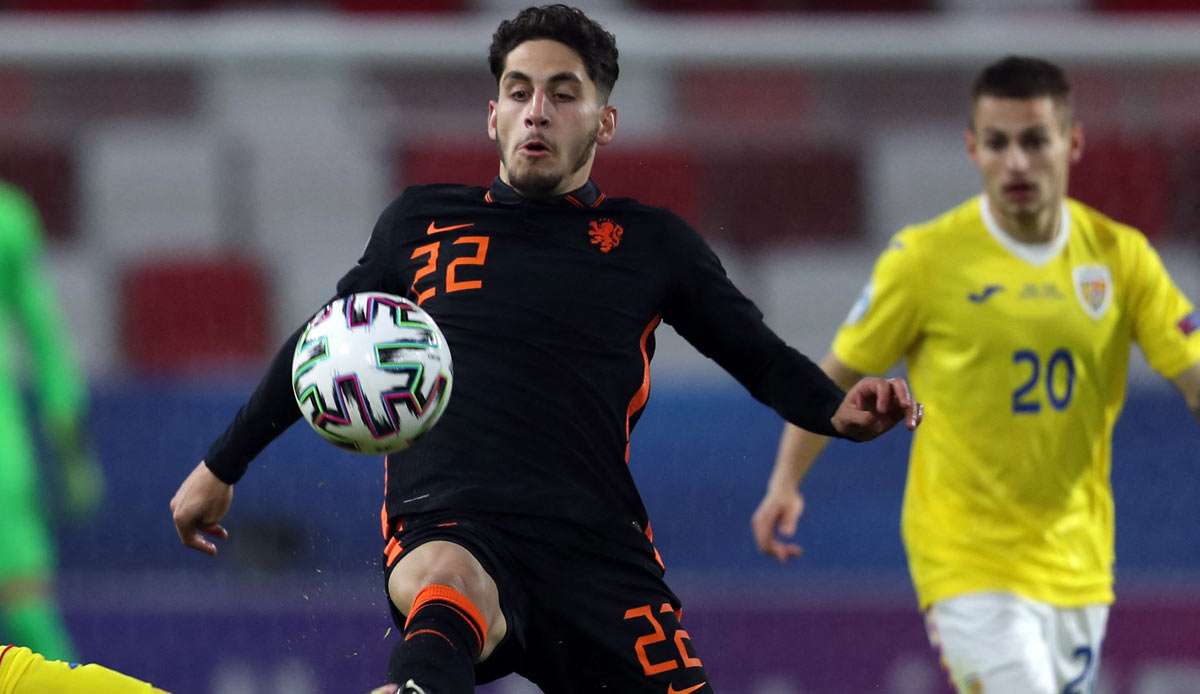 Ludovit Reis im Trikot der niederländischen U21-Nationalmannschaft.