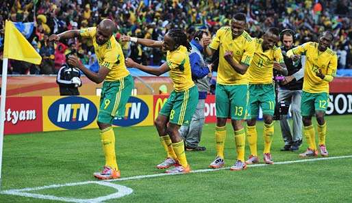 Die Bafana Bafana will auch gegen Uruguay jubeln