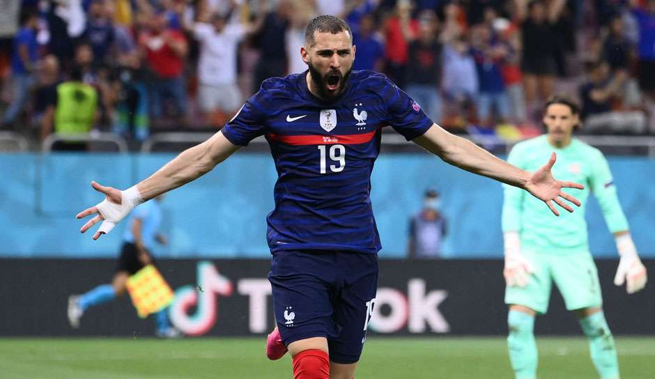 Platz 12 – KARIM BENZEMA (Frankreich): Bewertung von 7,42 nach vier Spielen