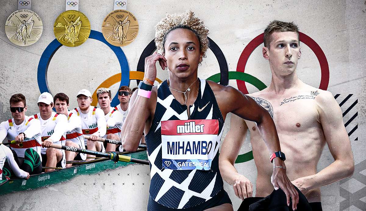 Der Ruder-Achter, Malaika Mihambo und Florian Wellbrock gehören zu den deutschen Gold-Hoffnungen in Tokio.