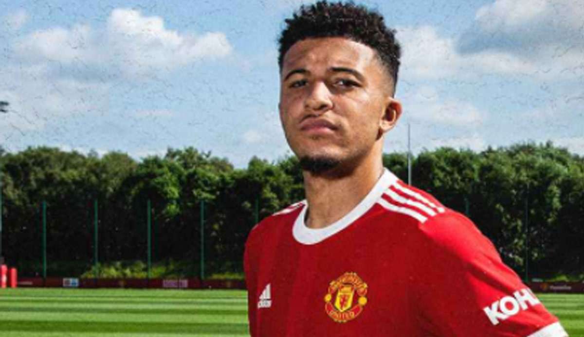 Jadon Sancho erhält bei Manchester United die Nummer 25.