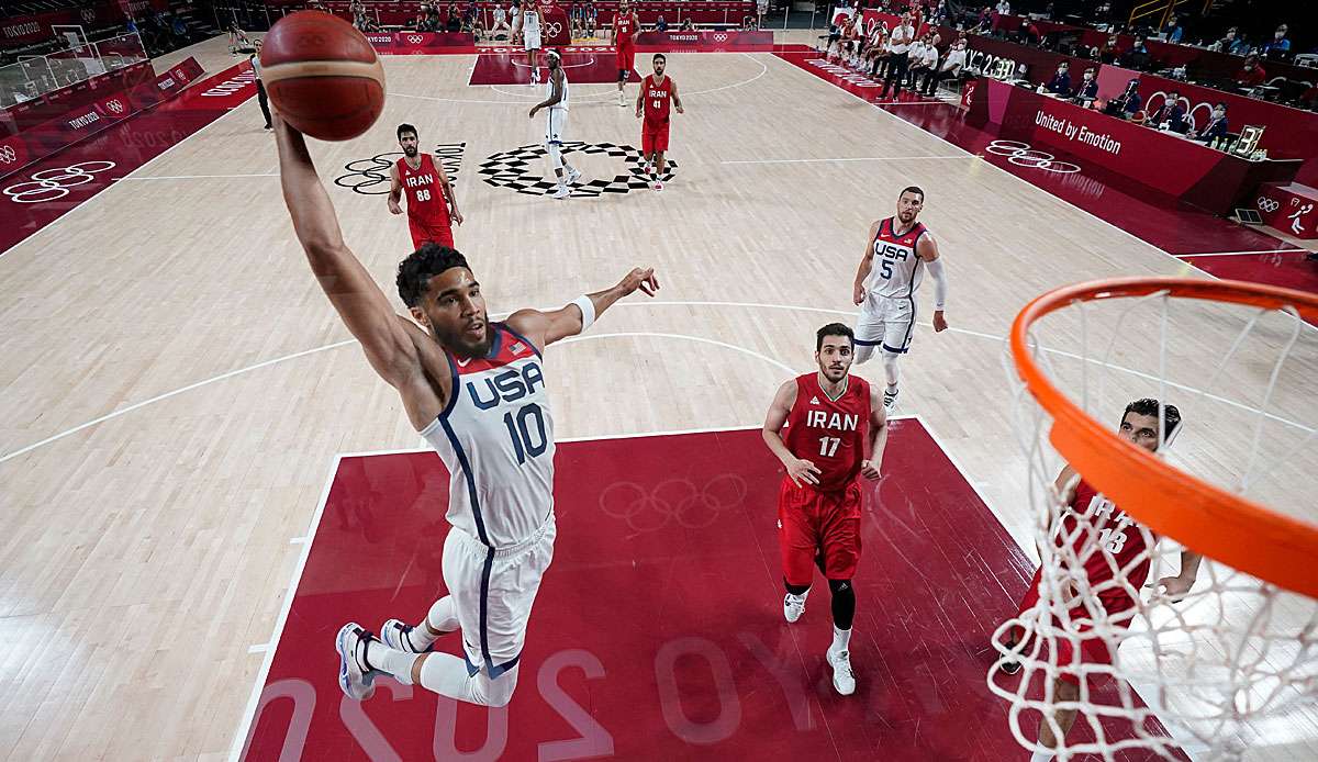 Jayson Tatum ließ es mit einem Dunk krachen.