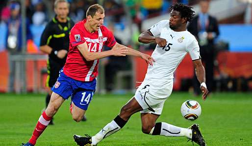 Isaac Vorsah (r.) absolvierte bislang 11 Länderspiele für Ghana