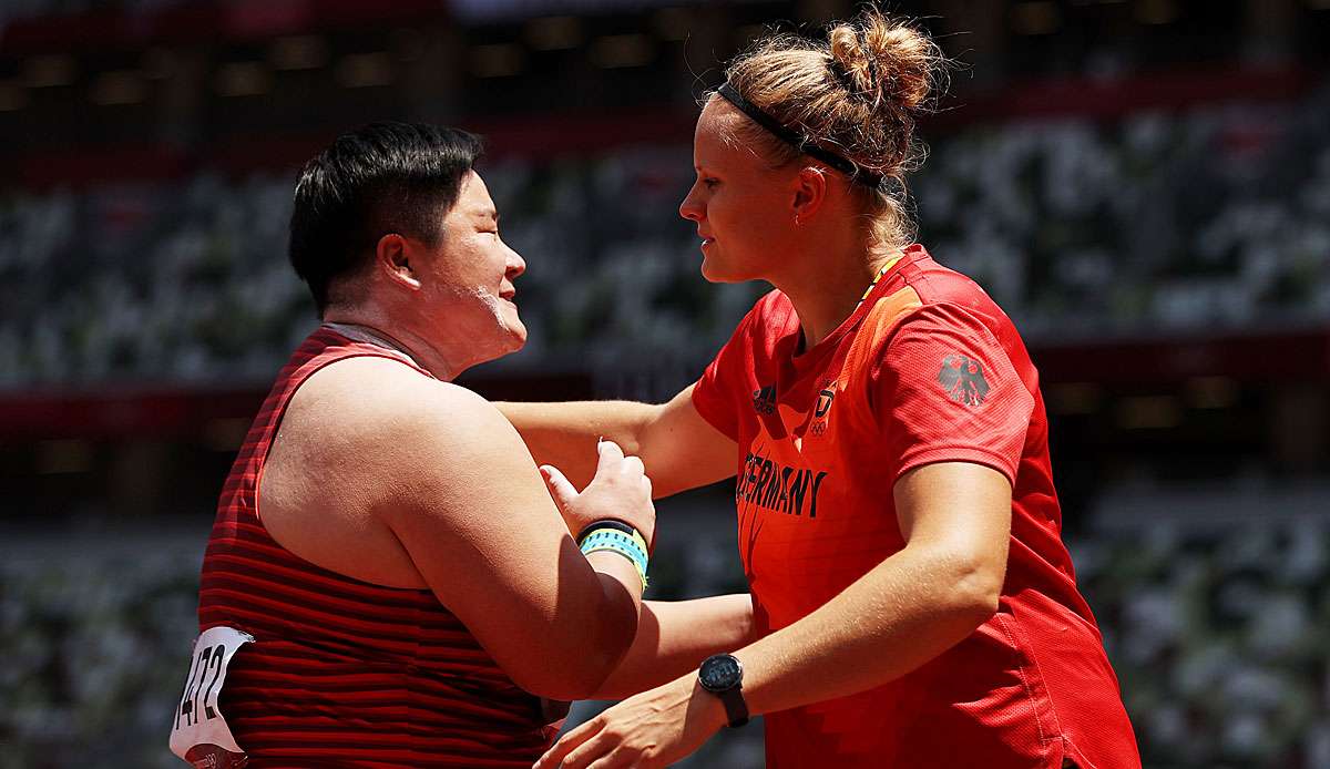 Sara Gambetta gratulierte Gong Lijao zum Olympiasieg.