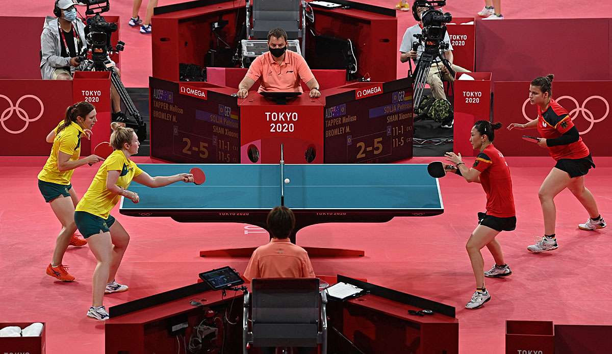 Die deutschen Frauen stehen im Tischtennis im Viertelfinale.