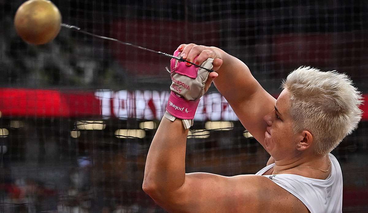 Anita Wlodarczyk hat die Goldmedaille gewonnen.