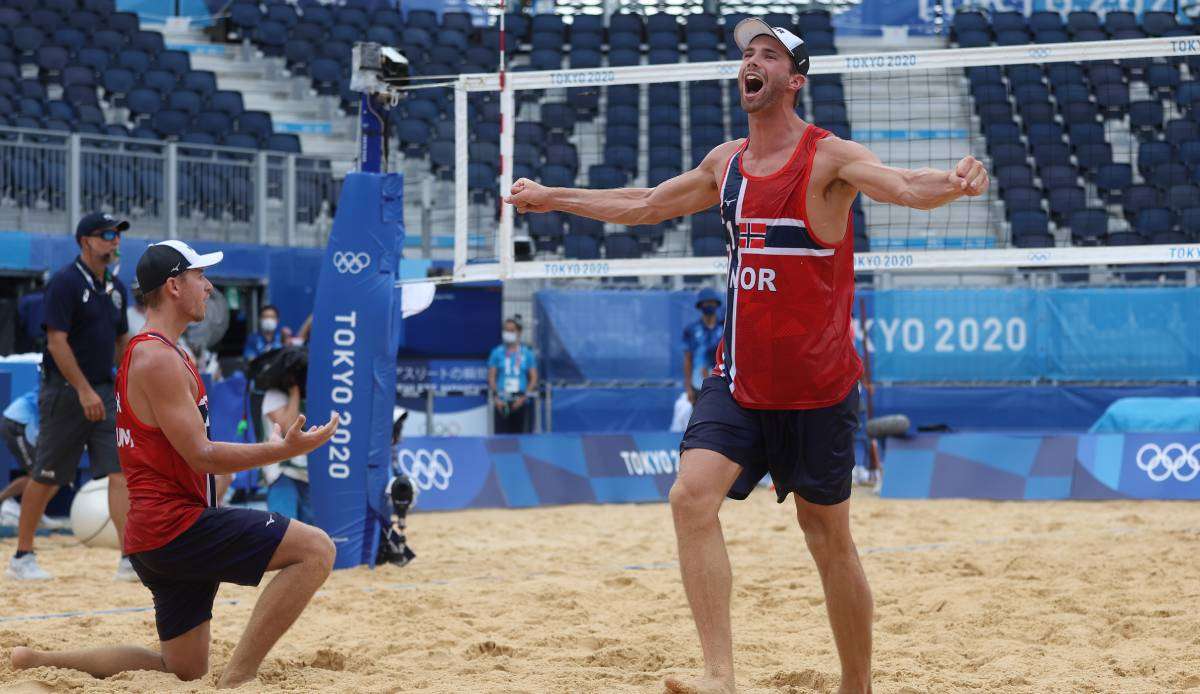 Die Beachvolleyball-Europameister Anders Mol und Christian Sörum haben bei den Olympischen Spielen in Tokio Gold gewonnen.