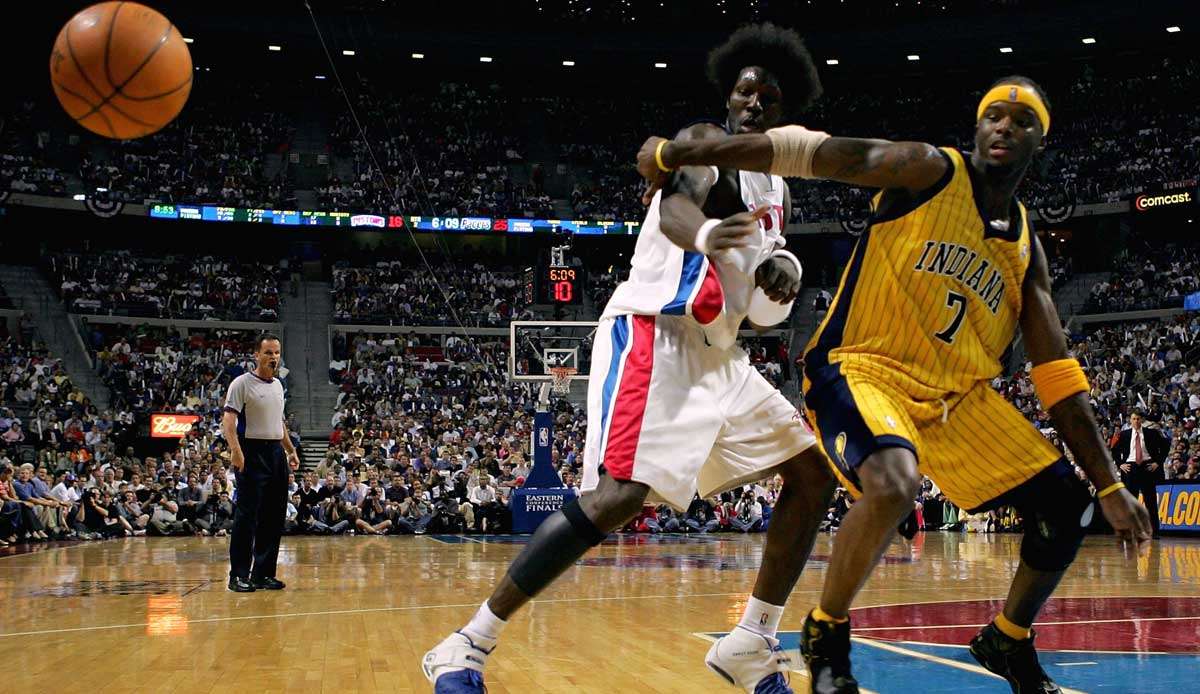 Die Indiana Pacers und die Detroit Pistons lieferten sich in der Saison 2004/05 nicht nur Kämpfe um den Sieg im Basketball.