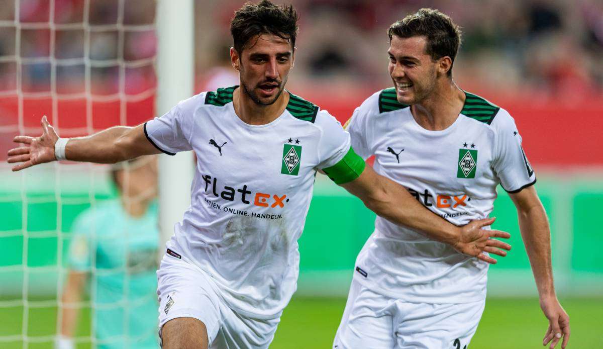 Lars Stindl (l.) erzielte das entscheidende Tor für Borussia Mönchengladbach.