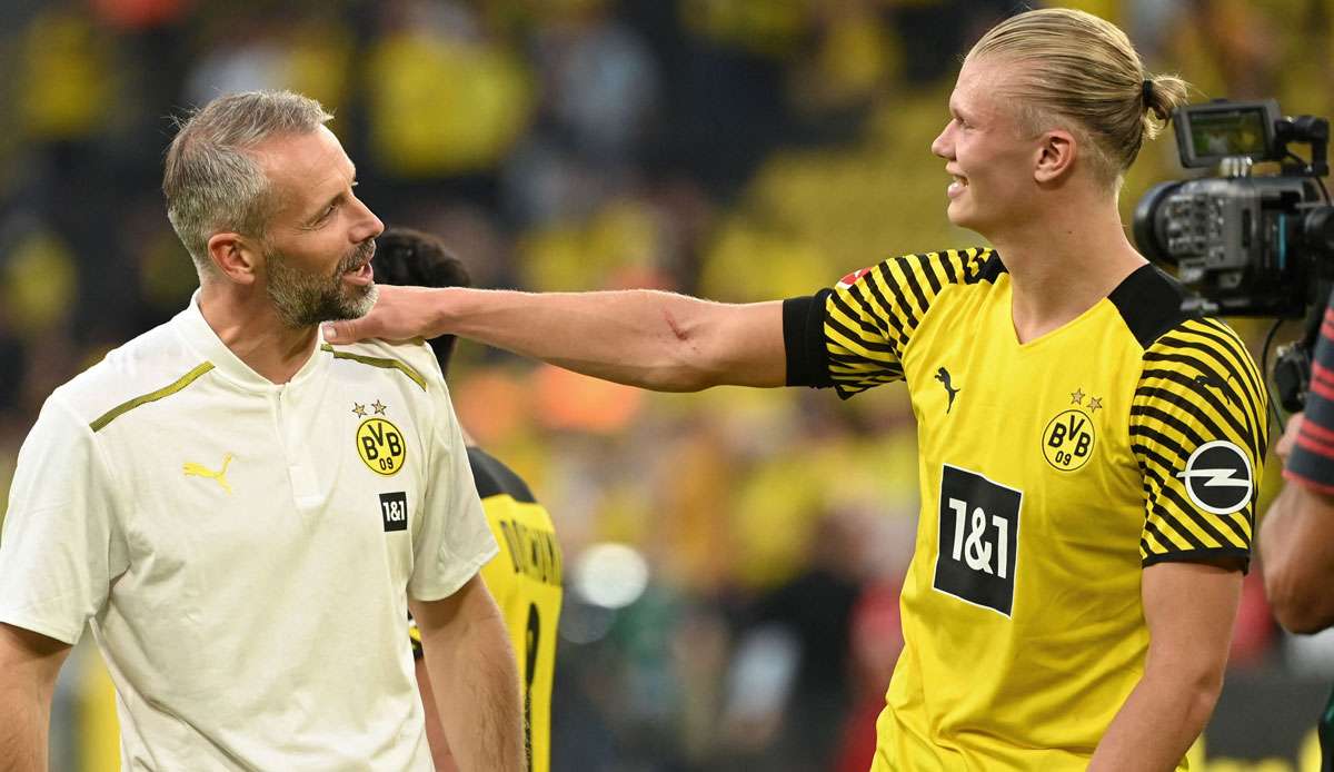 Marco Rose kann sich einen längeren Verbleib von Erling Haaland beim BVB vorstellen.