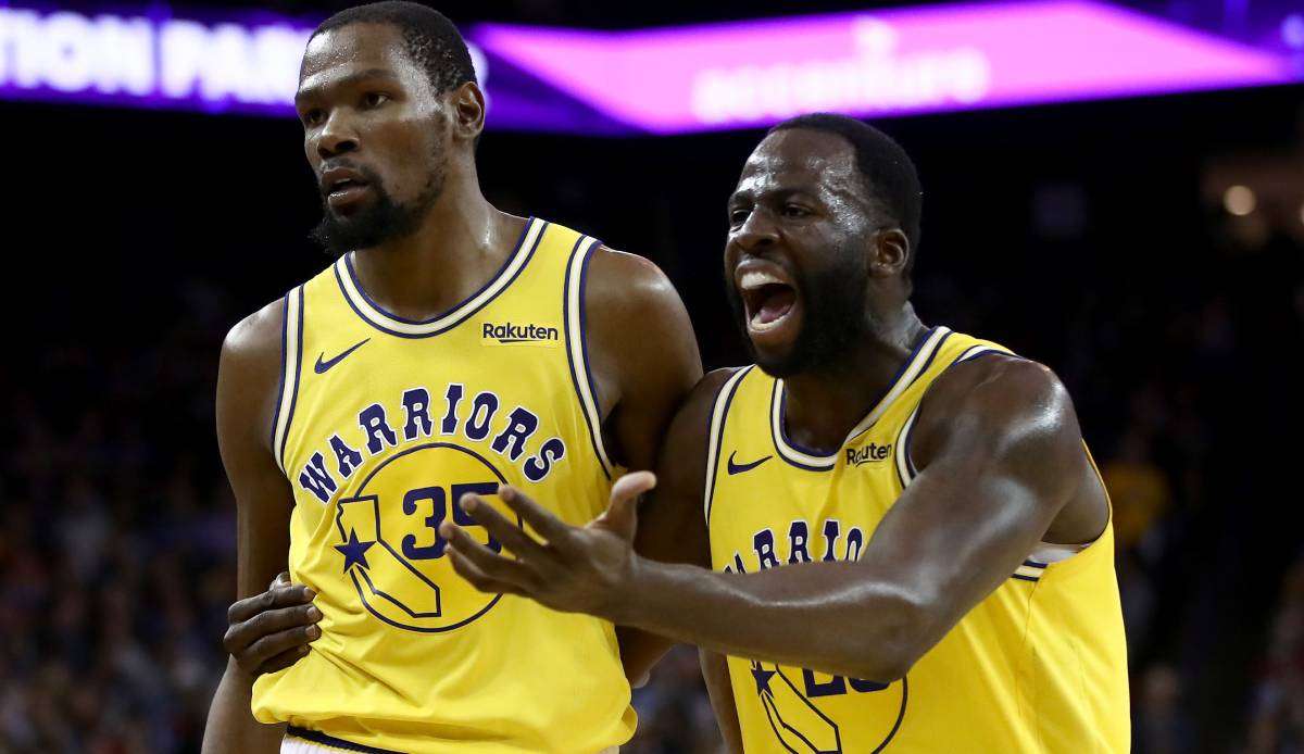 Kevin Durant und Draymond Green spielten zusammen bei den Golden State Warriors.