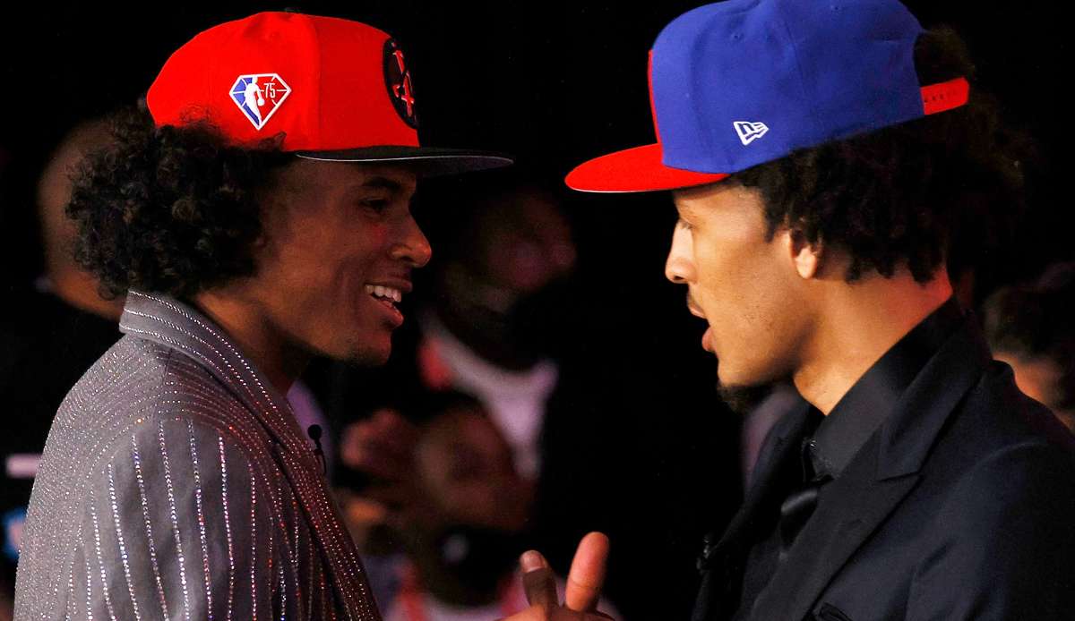 Die beiden Top-Picks Cade Cunningham (rechts) und Jalen Green wussten auch in der Summer League zu überzeugen.