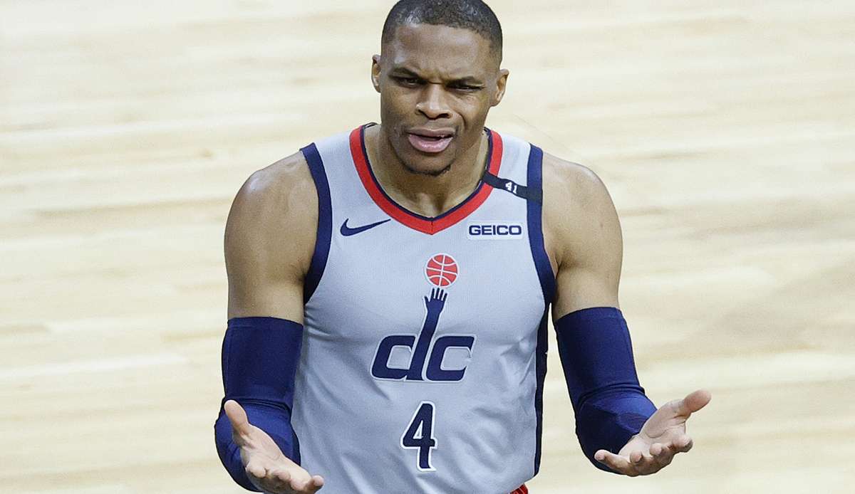 Russell Westbrook legte 2020/21 zum vierten Mal in fünf Jahren ein Triple-Double im Schnitt auf.
