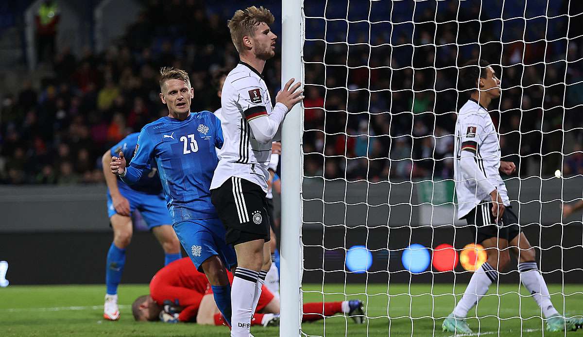 Werner vergab gegen Island mehrere Großchancen.