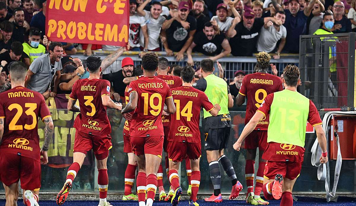 Die Roma hat in letzter Minute gegen Sassuolo gewonnen.