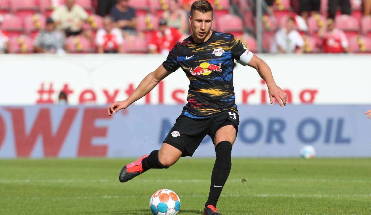 RB Leipzig (Bild: Willi Orban) muss in der Champions League heute bei Manchester City ran.