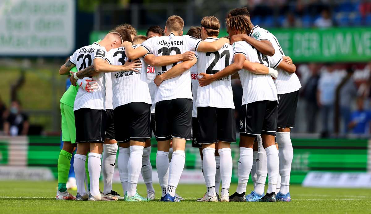 Der SC Verl trifft auf den 1. FC Kaiserslautern.