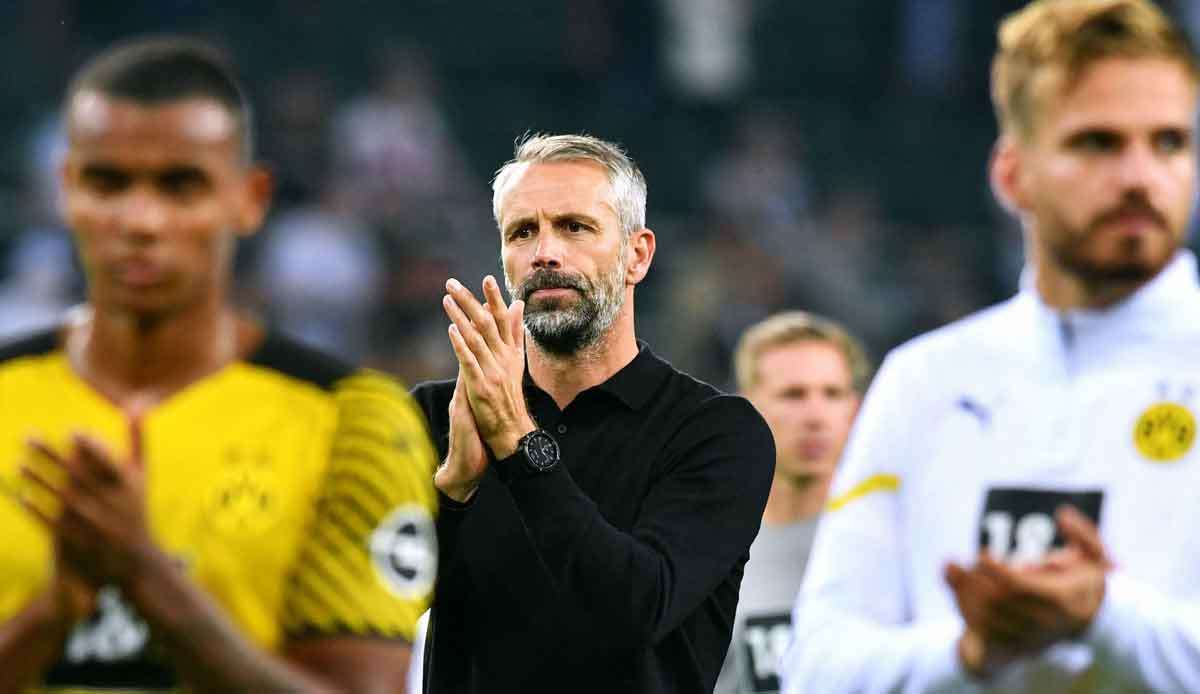 Trainer Marco Rose von Borussia Dortmund ist bei seiner Rückkehr an die alte Wirkungsstätte von Fans von Borussia Mönchengladbach mit Pfiffen und kritischen Spruchbändern bedacht worden.